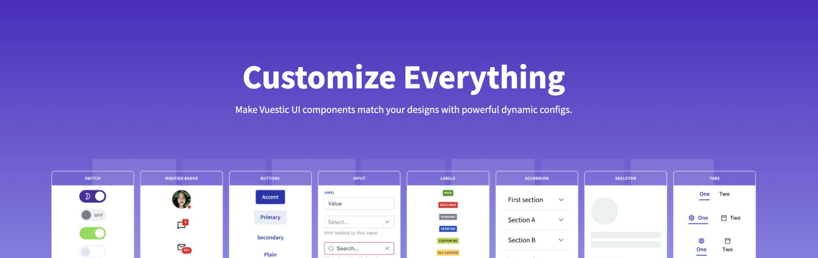 Vuestic UI installation walkthrough