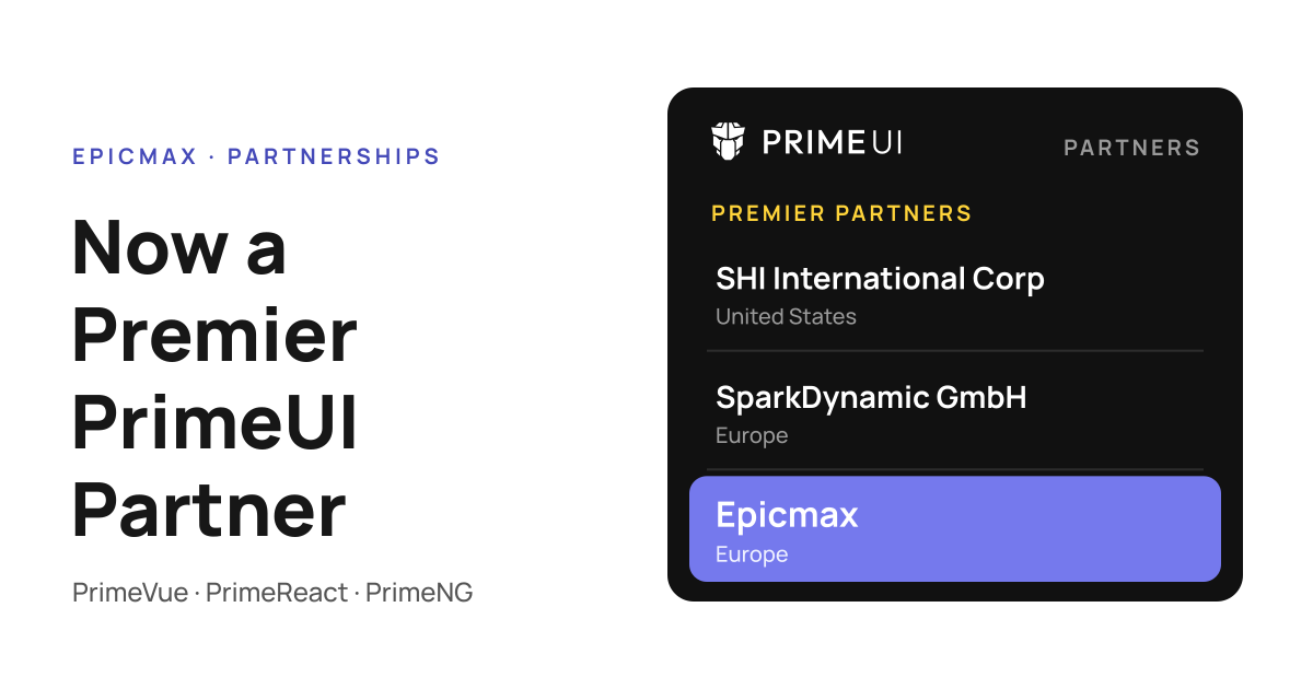 Epicmax Becomes a Premier PrimeUI Partner